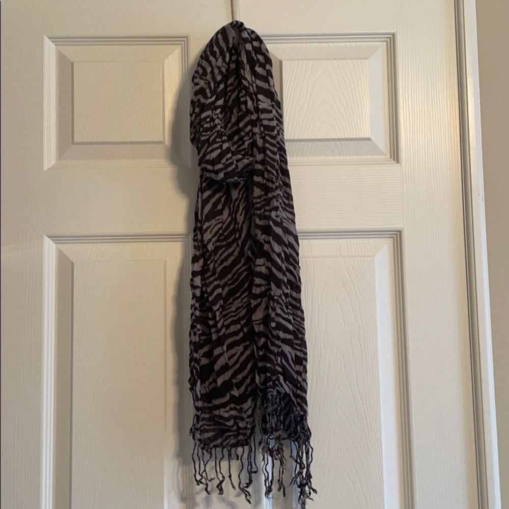 New York & Company Zebra Print Scarf